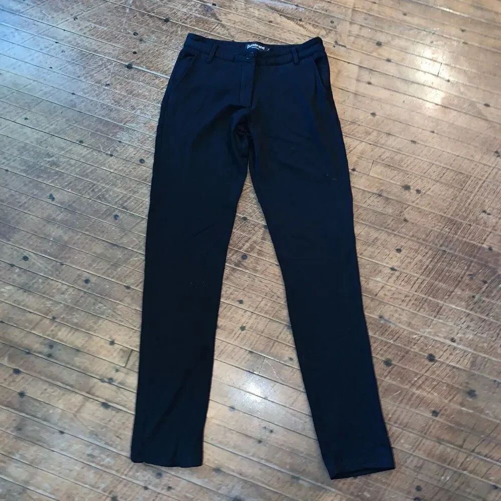 Betabrand black ponte knit business casual size 2 pants